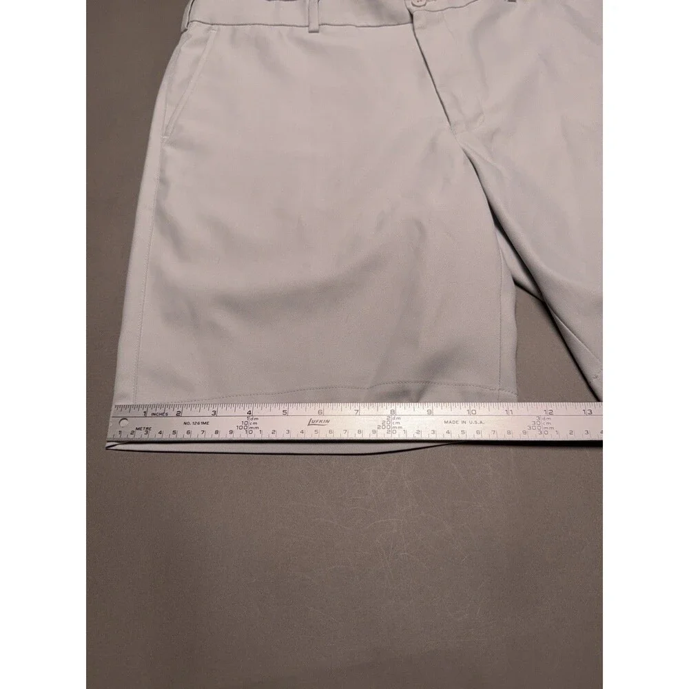 Peter Millar Crown Sport Men's Golf Shorts Light Gray Size 36